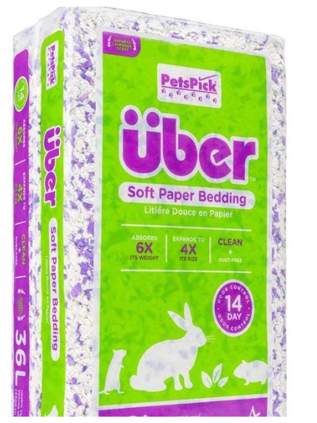 Über Papierstreu 56 L Lila/Weiß m/Lavendelduft