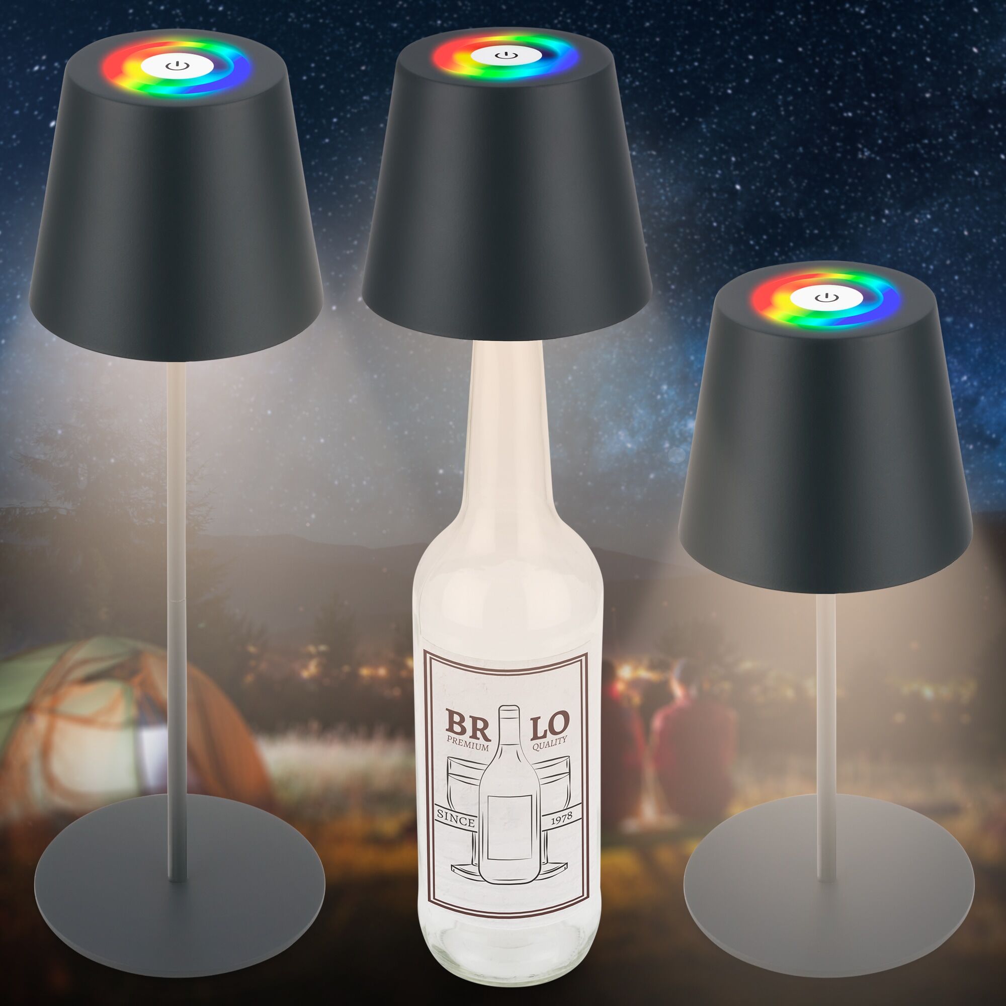 BRILONER LEUCHTEN LED Tischleuchte "CALIDA", schwarz, Leuchten, LED Tischleuchte