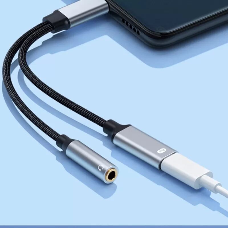 INF Adaptateur Type-C 2-en-1 10W : Audio et Charge Simultanés