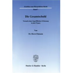 Die Gesamtschuld, Fachbücher von Horst Ehmann