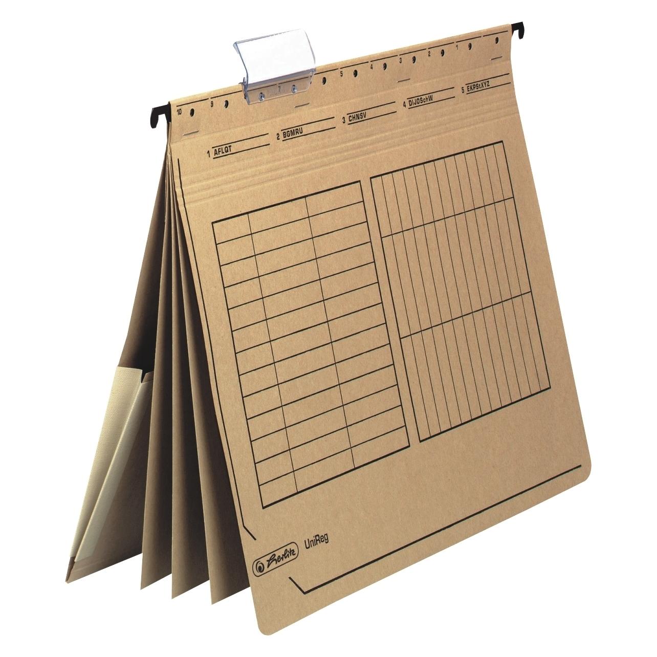 Herlitz Mehrfach-Hängehefter UniReg easyorga, DIN A4, natron (A4, 5x) (10843860)