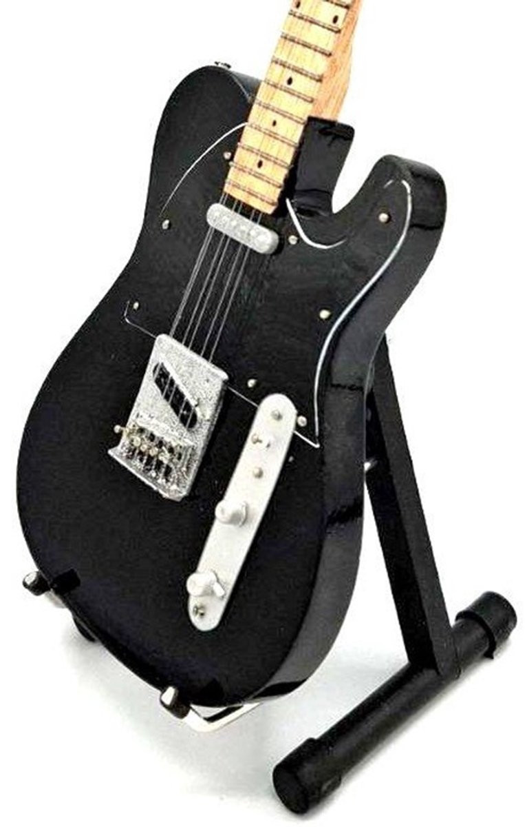 Miniatuur replica Fender Telecaster gitaar Johnny Hallyday