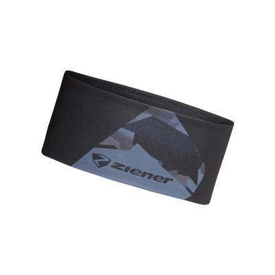 Stirnband ZIENER "IMMRE-Z UNISEX", Damen, schwarz speed print, Materialmix, Mützen Stirnband, elastisch