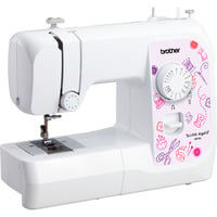 Mechanische Nähmaschine KE14s - Little Angel weiß/violett, mit Fingerschutz