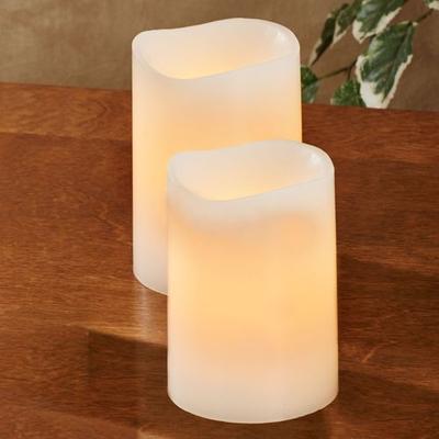 The Gerson Companies Nera LED Flameless Candles Ivory, Set of Three, Ivory
