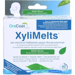 Xylimelts Hafttabletten (milde Minze) Oracoat 40 ST