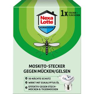 Nexa-Lotte Mückenstecker Moskito, mit 1 Nachfüller, Elektroverdampfer, für 30 m³, bis zu 50 Nächte