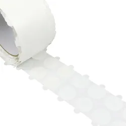 Doppelseitige PET-Klebepunkte, stark/schwach, 30 mm, 1000 Stück, transparent