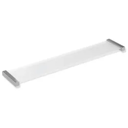 Hewi System 900 Q Ablage 900Q03.00740 chrom, mit Glasplatte, 616x20x122mm