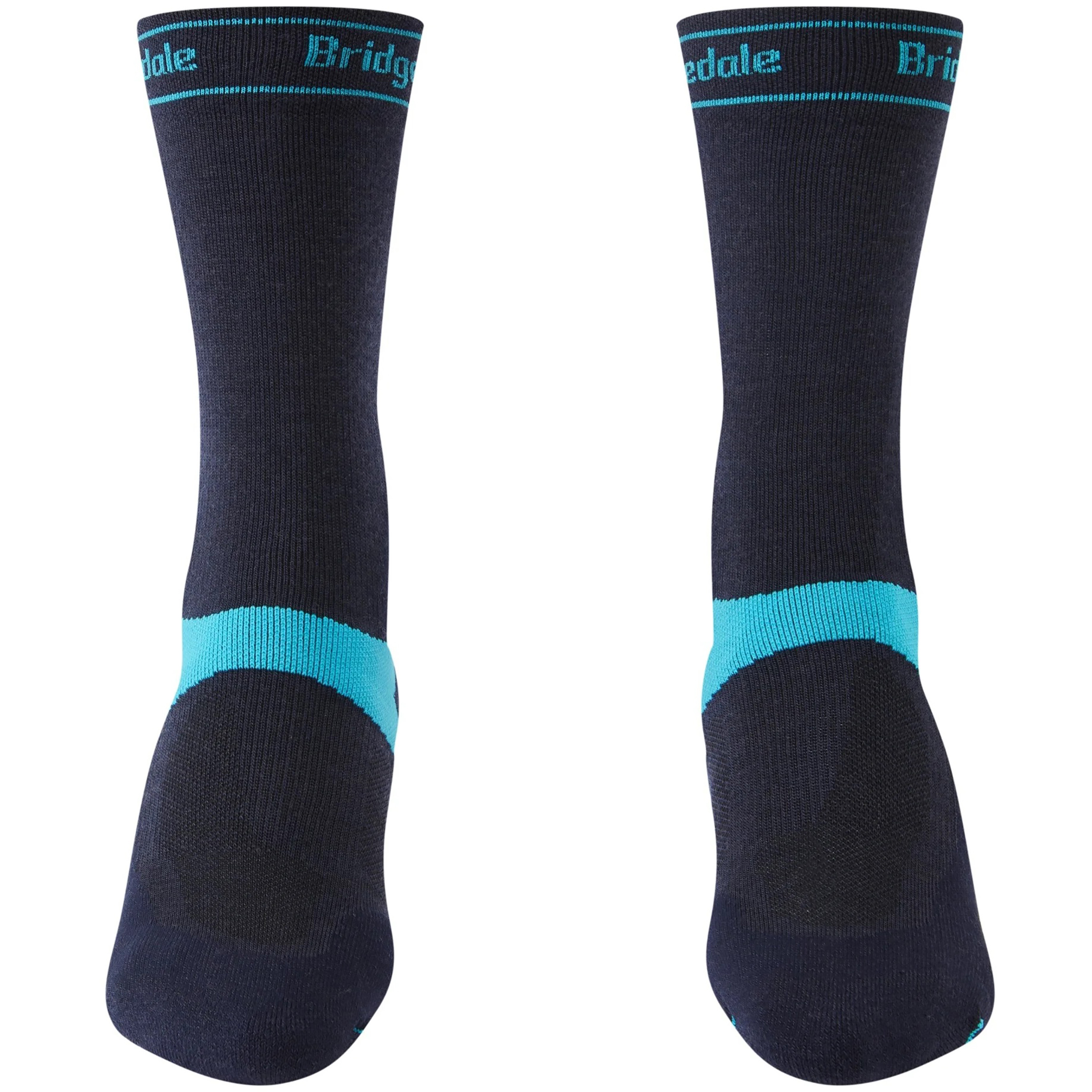 Bridgedale MTB Mid-Season Weight T2 Merino Damen Fahrradsocken blau Größe 41 Mountainbike Atmungsaktiv Merinowolle