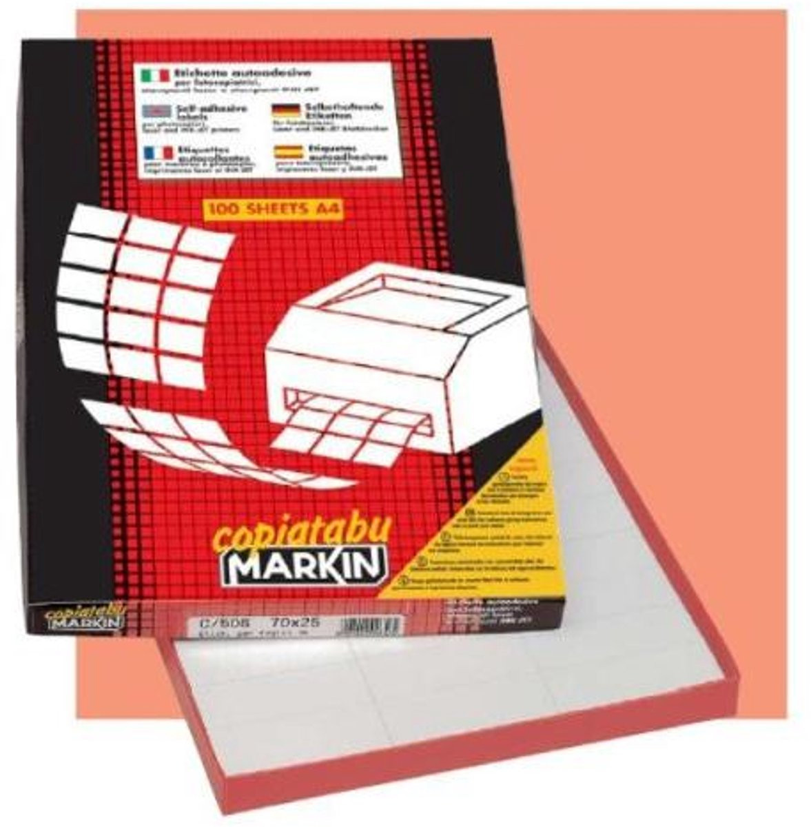 Markin 210A420 Etiketten Wit 1200 stuks