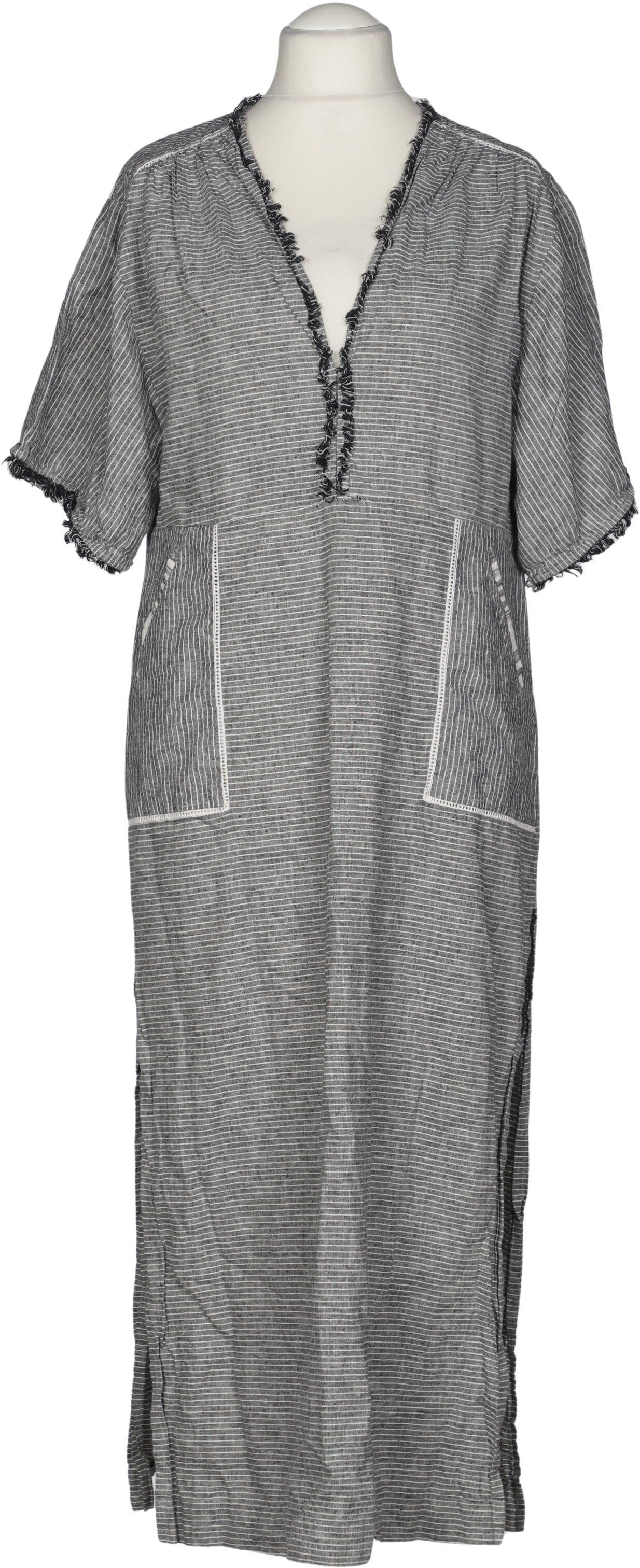 THE Upside Damen Kleid, Grau, Gr. EU 34, Viskose / Leinen / Baumwolle - Second Hand