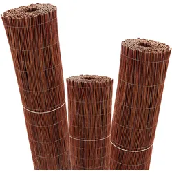 Aquagart Weidenmatte 45m x 80 cm I Sichtschutzmatte aus Weiden Natürlicher Sicht...