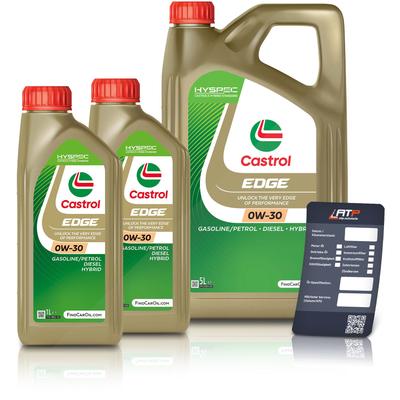 Castrol 7 L EDGE 0W-30 + Ölwechsel-Anhänger [Hersteller-Nr. 15F642]