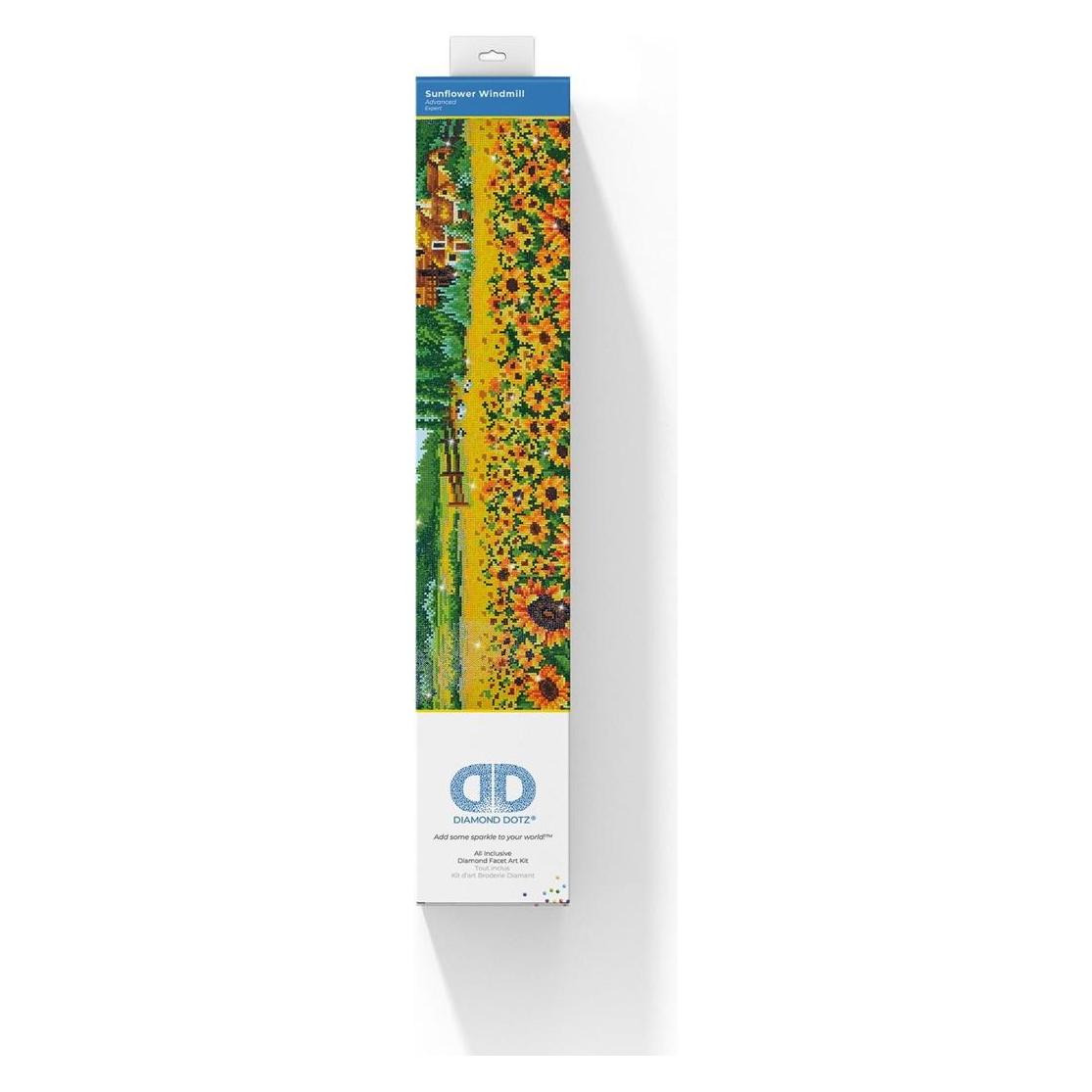 Diamond Dotz Diamond Painting Mühle im Sonnenblumenfeld (DD13.016)