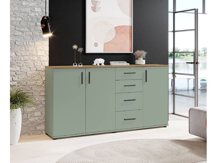 Sideboard 160 x 84 x 35cm Grün