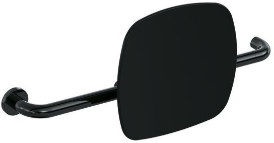 Hewi 801 Rückenstütze 801.51.9263L90 Wandabstand 150mm, Ausführung links, Lehne tiefschwarz, tiefschwarz