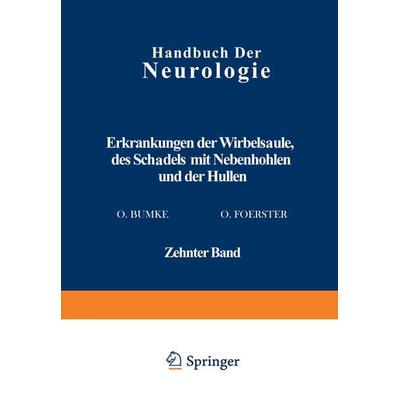 Erkrankungen der Wirbelsäule des Schädels mit Nebenhöhlen und der Hüllen, Taschenbuch von N. Antoni,H. Brunner,L. Ehrenberg,O. Hirsch,M. Lange,