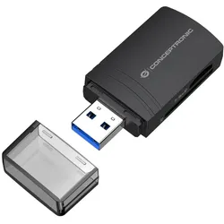 Conceptronic BIAN06B SD TF/MicroSD 4.0 Kartenleser, UHS-II, USB 3.0, 5Gbps