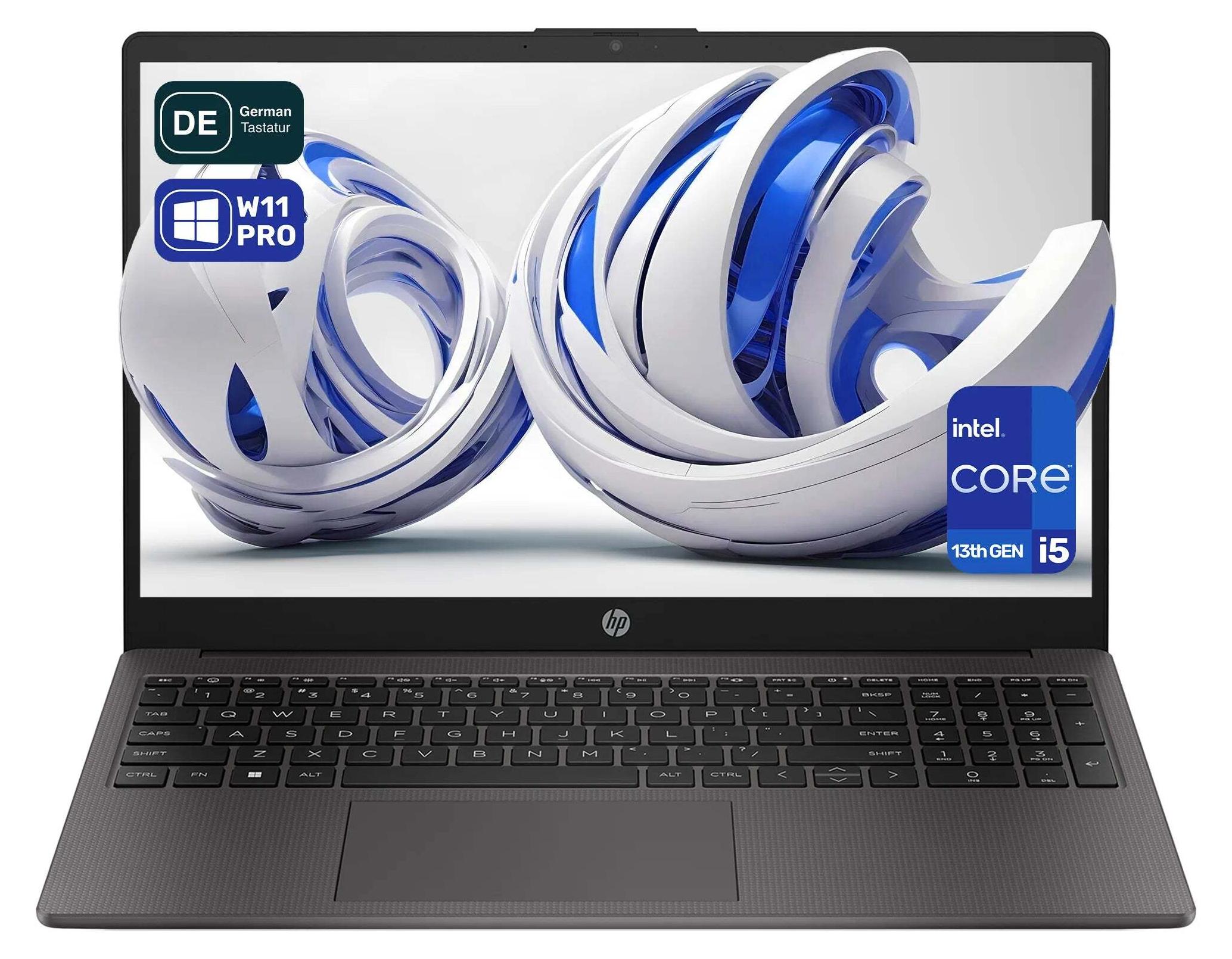 HP 250 G10 Laptop, i5-1334U, 15.6" FHD, QWERTZ, 16 GB RAM | 512 GB SSD