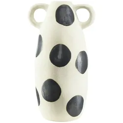 HOME STORY Vase Punkte   , creme , Steinzeug , Maße (cm): H: 35  Ø: 20