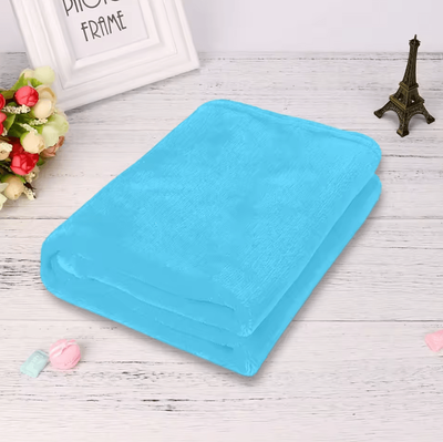 Inspire Curations Solid Micro Plush Coral Fleece Throw Blanket e