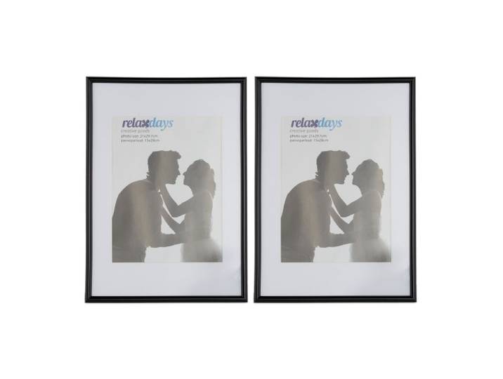 Relaxdays 10x Fotolijst A4 zwart
