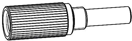 Grünbeck Adapter Dosierventil 115311e Dosierventil mit O-Ring PE, schwarz