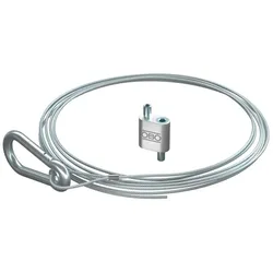 OBO 1450828 Tragseil mit Karabiner 2x5000mm, St, G