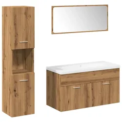 vidaXL 5-tlg. Badmöbel-Set Artisan-Eiche Holzwerkstoff
