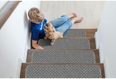 Beverly Rug Indoor Non Slip Stair Treads and Landing Mats