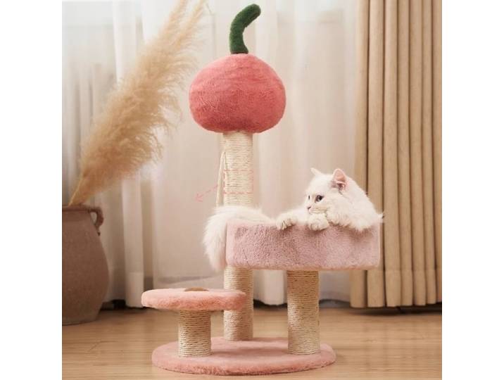 Arbre à griffer pour chat, nid pour animal, tour à griffer pour chat, colonne à griffer, maisons pour chat avec poteau à griffer, accessoires pour chat, tour à griffer mignonne
