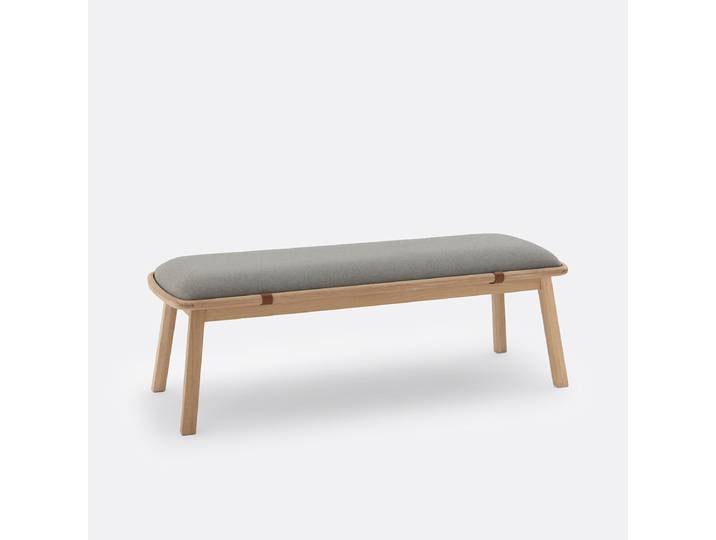 LA REDOUTE Banc d'entrée chêne massif Leather Marron Bois,Gris