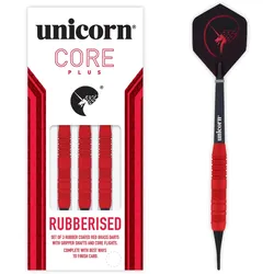 Unicorn Core Plus Rubberised Red Brass Soft Darts 16 g