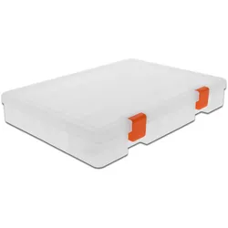 DELOCK Transparente Leerbox aus Kunststoff mit 36 Fächern