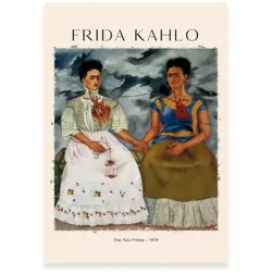 POSTER Zwei Fridas A4 Rahmenlos