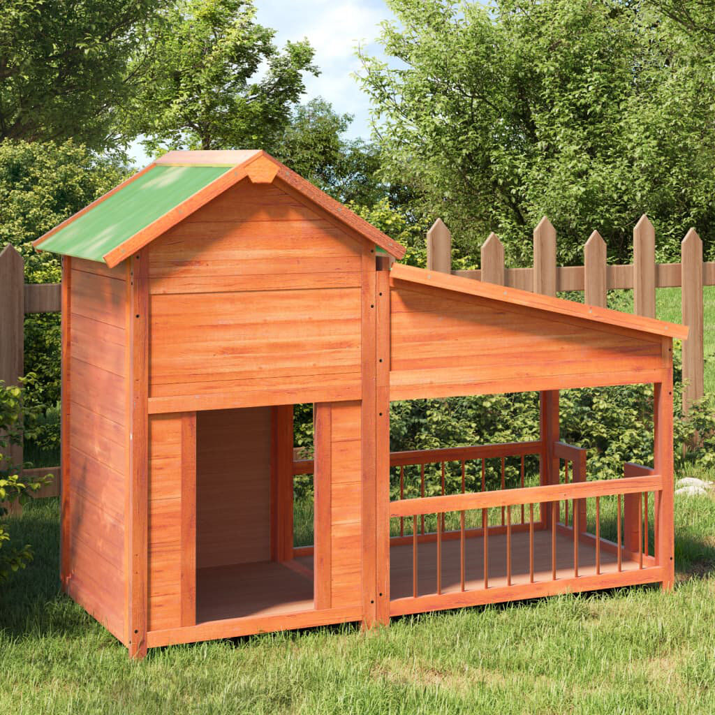 Archie & Oscar Exeter Wood Dog House Brown Large (50-95lbs);Small (10-20lbs);Medium (20-50lbs)