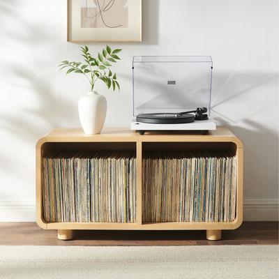 Crosley Furniture "Crosley Zoe Medium Record Player Stand With Vinyl Storage - 15.75""d x 40""w x 55.11""h"