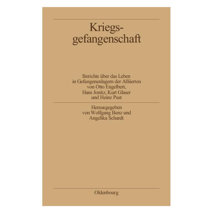 De Gruyter Kriegsgefangenschaft (Deutsch, Hardcover, Otto Engelbert) (67828156)