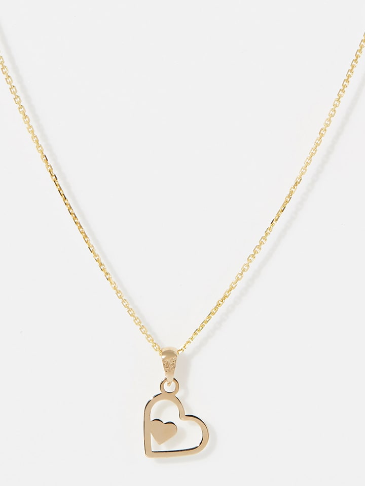 OR ÉCLAT Gold-Anhänger "Coeur coeur" - onesize