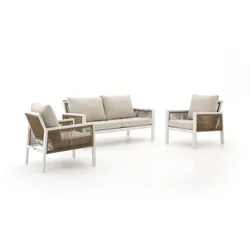 + 10 % Kassenrabatt | Manifesto Alzano Sessel-Sofa Lounge-Set 3-teilig