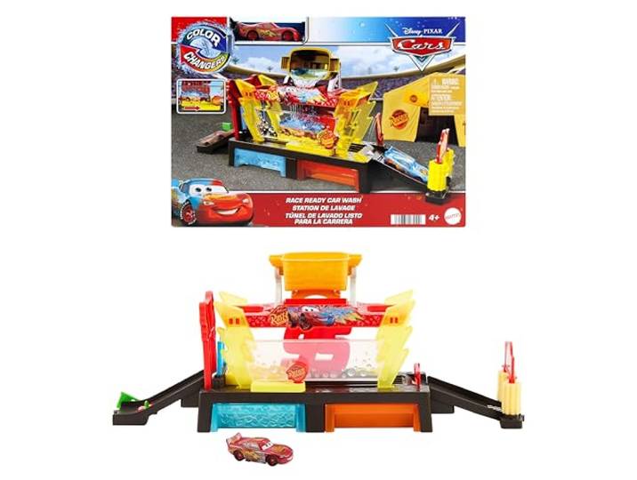 Mattel Disney en Pixar Cars Color Changers Wasstraat Speelset