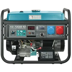 "Könner & Söhnen" Inverter-Generator KS 7000E 1/3 - 5kW Nennleistung - Benzinmotor - 230/400V