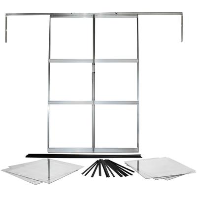Gewächshaustür VITAVIA "Sirius", silber (silberfarben), B:122cm, Einscheibensicherheitsglas, Türen, silberfarben