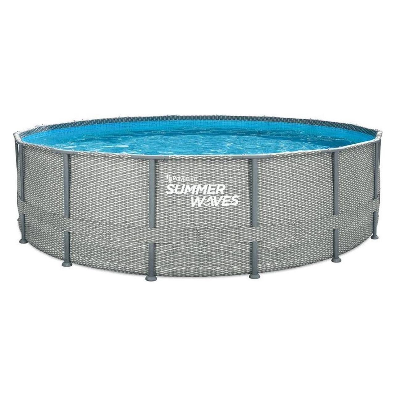 Summer Waves Pool Natural Rattan Elite-Rahmen (488 x 122 cm) (777-1308)