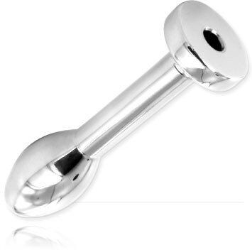 Stainless Steel Penis Plug Teardrop Metal 4.5 cm x 12 mm