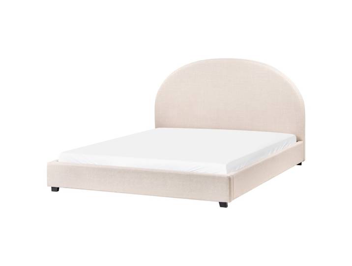 BETT mit Lattenrost 160/200 cm Hellbeige Vaucluse