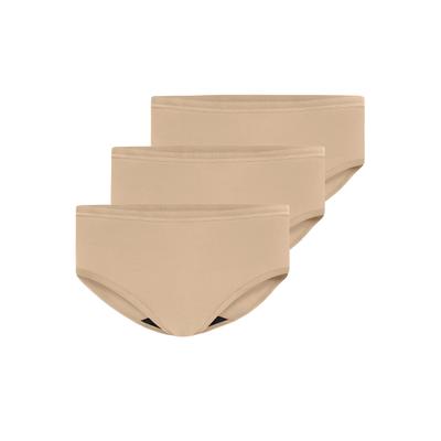 Periodenslip JOCKEY "Worry Free", Damen, Gr. XXL, Single Jersey, beige, Single Jersey, Obermaterial: 95% Baumwolle, 5% Elasthan, unifarben, körpernah, Unterhosen, Hoher Tragekomfort