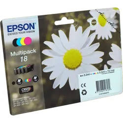 4 Epson Tinten C13T180640 Multipack KCMY 18