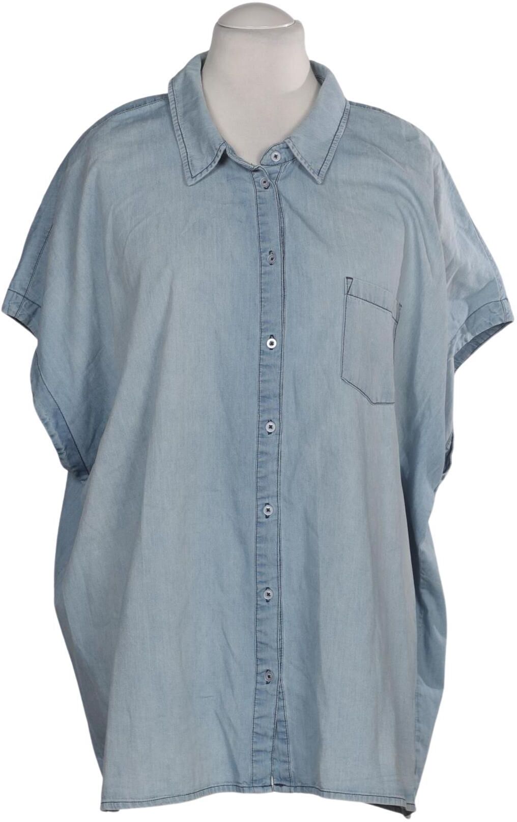 Studio Untold Damen Bluse, Hellblau, Gr. EU 54, Baumwolle - Second Hand